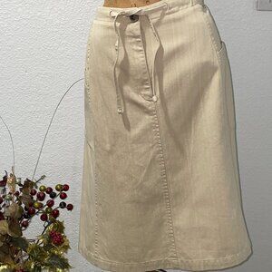 NWT $168 Khaki Skirt BLUE WILLI'S 38 / 8